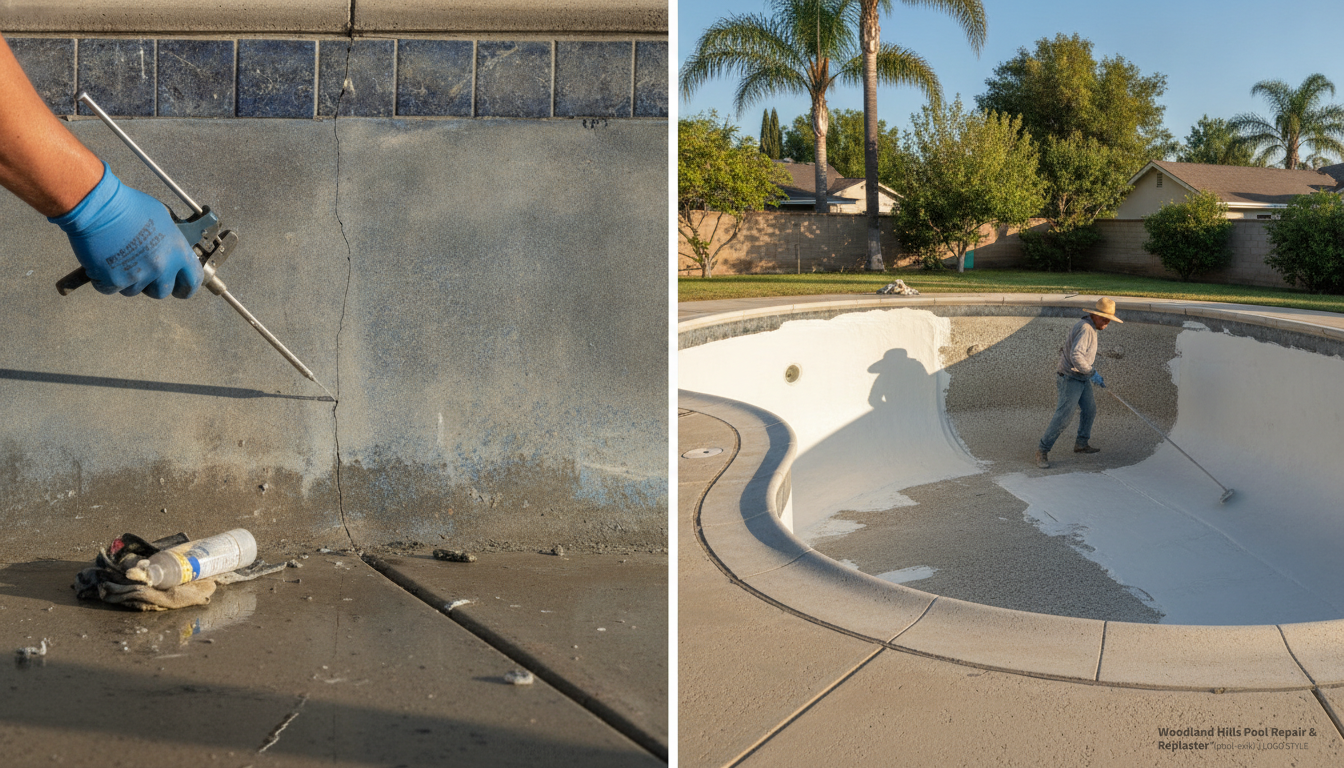 Pool Leak Repair vs. Replastering: How Woodland Hills Homeowners Should Decide